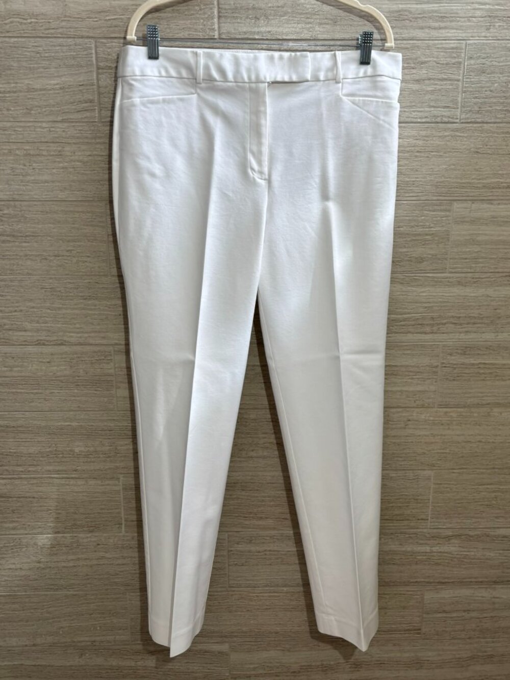 Talbots Newport Ladies White Slacks Pants Trousers Size 14